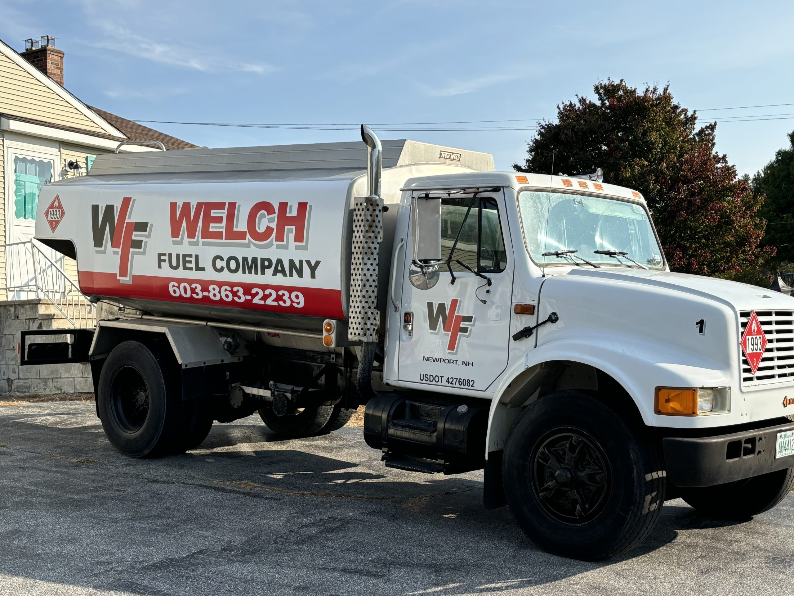 Welch Fuel delivering fuel to a customer